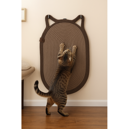 Dekoratif Kedi Kulaklı Tırmalama Paspası